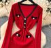 Women's Clothing Elegant Commuting Knitted Style Slim Dress_ecoleips.com