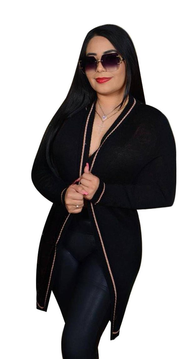 Autumn And Winter Temperament Commuting Slimming Knit Cardigan Sweater Jacket 2 Colors In Stock_ecoleips.com