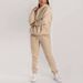 Women's Printed Long Sleeve Shirt & Pants Set - Elegant Casual Outfit For Work & Home Layer-Friendly Design_ecoleips.com