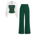 2026 European And American Style Cross-border Foreign Trade New Women's Clothing V-neck Waist-cinching Patchwork_ecoleips.com