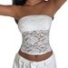 Aria Basics Aria Basics Cross-border Sexy Lace Tube Top With European And American Style_ecoleips.com