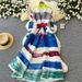 Loose Dress Fashionable Versatile Lapel Waist Cinching Belted Mid-Length Pleated Printed Coat_ecoleips.com