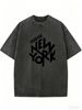 Women's Casual Oversized T-Shirt, Vintage Style Short Sleeve Top For Summer Fashion_ecoleips.com