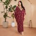 Modest Abaya Dress Elegant Inspired Printed Abaya – Flowy Long Sleeve Maxi Dress With Embroidered Details_ecoleips.com