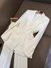 Women's Clothing High End Professional Commuter Suit Spring And Autumn Temperament Slim Suit Flared Pants Two Piece Suit_ecoleips.com