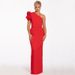 Verve 2025 New Women's Single Shoulder Sexy Dress With Elegant Lantern Sleeves_ecoleips.com