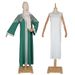 Women's Clothing Modest Abaya Dress Elegant Embroidered Kaftan Long Sleeve V-Neck Tunic & A-Line Skirt (L-2XL, Polyester, Loose Fit, Dubai-Inspired)_ecoleips.com