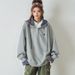 Korean-style Patchwork Plaid Hooded Sweatshirt For Women, Spring And Autumn, High-end, Loose, Casual Style, Embroidered_ecoleips.com