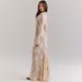Women's Clothing Elegant Square Neck Fishtail Lace Dress – Halter Sleeves & Pleated Bustier For A Flattering Fit_ecoleips.com