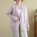 Real Shot Of The New Early Autumn 2025 Cotton-linen Long-sleeve Blazer, Loose-fitting With Patch Pockets, Casual Jacket_ecoleips.com