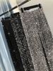 Glitter Velvet Wide Leg Pants - Korean Plush Fabric High Waist Flare Trousers With Sparkle, Extra Long Straight Cut For Women_ecoleips.com