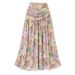 Women's Long Sleeve One-Shoulder Hollow-Out Swimsuit - Floral Print Beach Vacation One-Piece_ecoleips.com