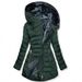 girl Girl European And American Style Cross-Border Women's Hooded Long Sleeve Jacket Waist-Cinching Slim Fit Elegant Cotton Coat_ecoleips.com