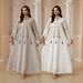 plus Size Women's Embroidered Sequin Robe NC02 New European And American Style Muslim Fashion Clothing_ecoleips.com