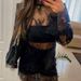 Talenza Black Lace Dress Women's Sexy See-Through Cutout Lace Patchwork Mini Dress New High-Waisted Party Club Y2K Female Dress_ecoleips.com