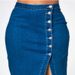 New Fashion Boutique Plus Size Denim Long Skirt_ecoleips.com