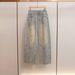 Women's Rhinestone Embellished Wide Leg Jeans High Waisted A Line Retro Versatile Denim For Autumn And Winter_ecoleips.com