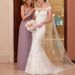 Summer New Style Off-Shoulder Long Sleeve Slimming Wedding Dress Floor Length Lace Fishtail Skirt Gown for Women_ecoleips.com