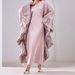 Muslim Dress Women Elegant Muslim Batwing Sleeve Long Dress – Arabian Patchwork Robe With Modest & Fashionable Design_ecoleips.com