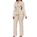 Cross-border 2025 Summer New Slim-Fit Solid Color Long-Sleeve Suit_ecoleips.com