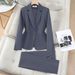 Women's Slim Fit Formal Work Uniform Hotel Front Desk Manager Suit Professional Interview Wear Spring Autumn New Style Set_ecoleips.com
