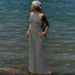 2025 Autumn New Fashion Slim Fit Wrinkled Button Round Neck Sleeveless Dress For Women Wholesale_ecoleips.com