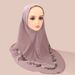 Hand-Embroidered Muslim Headscarf – Double-Layer Chiffon Hijab With Lace Trim (One Size) – Modest Fashion For Women_ecoleips.com