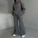 Gothic Print Sweatshirt And Pants Set Wide Leg Straight Leg Pants European American Style Autumn Winter Hot Selling Hoodie_ecoleips.com
