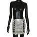 New Women's Full Diamond Lace-up Patchwork Sexy Nightclub Rhinestone Skirt For Women_ecoleips.com