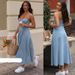 K Women's New Product, Sleeveless Camisole, Slimming And Imitation Denim Dress_ecoleips.com