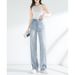 Aria Basics Zhengzhou Quality Women's Clearance Sale High Waist Slimming Denim Straight Casual Versatile Floor-Length Pants Fan_ecoleips.com