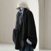 ZOEVA Large Size Gray Casual Versatile Loose And Thin Suit Women's Spring New High-end Design Retro Blazer_ecoleips.com