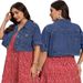 Plus Size Women's Denim Short Jacket Spring Summer Outerwear_ecoleips.com