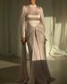 Elegant Long Sleeve Evening Gown With Rhinestone Embellishments For Women – Slim Fit Formal Dress For Weddings & Special Occasions (S-XXL)_ecoleips.com