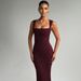 Women's Fashion 2025 Summer New Fashionable Elegant Slim Fit Square Neck Sleeveless Waist-Cinching Slimming Dress_ecoleips.com