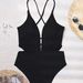 Women's Clothing New One Piece Swimsuit Women's High End Hot Spring Pure Color Sexy Backless Strap Swimsuit_ecoleips.com