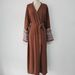 Women's Clothing New Fashion Simple Embroidered Cardigan With Tassels Dress Without Headscarf_ecoleips.com