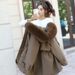 girl Girl Girl 2023 New Women's Mid-Length Waist-Cinching Slimming Detachable Rex Rabbit Fur Inner Jacket Parka Hooded Coat_ecoleips.com