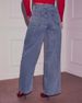 K Love Print Wide Leg Jeans Retro Loose Casual Jeans For Women_ecoleips.com