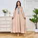 Women's Clothing Muslim Robes Women's Long Skirts Tassel Pendant Dress_ecoleips.com