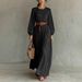 2026 European And American Cross-border Independent Site SHEIN Elegant Long-sleeve Button Dress, Popular Model_ecoleips.com