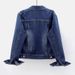 Spring And Autumn Denim Jacket, Women's Short Style, Slim Fit, Simple, Versatile Jacket, Washed Cardigan, Single Breasted Long Sleeved Top, Trendy_ecoleips.com