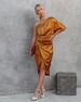 Women's Clothing Sexy single sleeve rose section irregular skirt dress evening dress woman_ecoleips.com