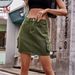 Women's Clothing Summer New Elastic Waist Denim Work Skirt Casual Short Skirt Trend_ecoleips.com
