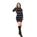 Women's Clothing Long Sleeved Hip Wrapped Stretch Dress_ecoleips.com