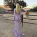 Women's Clothing Spring And Summer New Sexy Backless Ladies Long Skirt Elegant Ruffle Slit Slim Dress_ecoleips.com