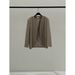 Yi En Ou Inbyin Minimalist Ecstasy Collarless Blazer Women High-end Sense Curved Loose Casual Suit_ecoleips.com