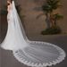 Women's Clothing Bridal Accessories 3 Meters With A Comb One Layer Of Trailing Lace Sequins Long Veil_ecoleips.com