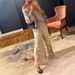 Women's Clothing Cotton Linen Pant Set Casual Round Neck Top Wide Leg Pants Spring/Autumn Regular Fit_ecoleips.com