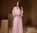 Women's Long Loose Evening Gown With Hand Stitched Rhinestones New Style Dress_ecoleips.com